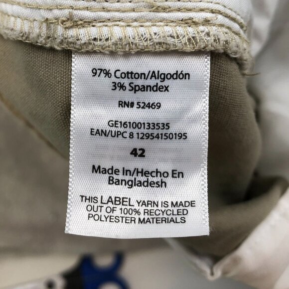 George Mens Shorts Size 42 Lot Of Two Casual Summer Chino Classic Khaki Tan Blue - Picture 11 of 16